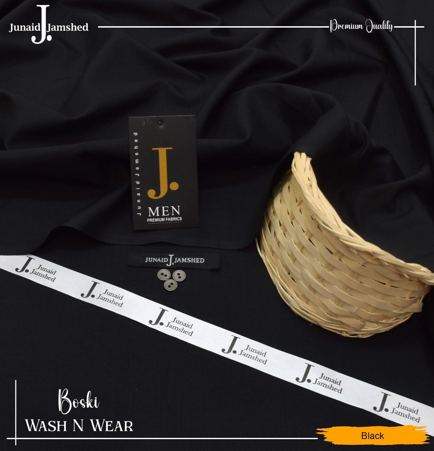 J. Wash n wear - JET BLACK